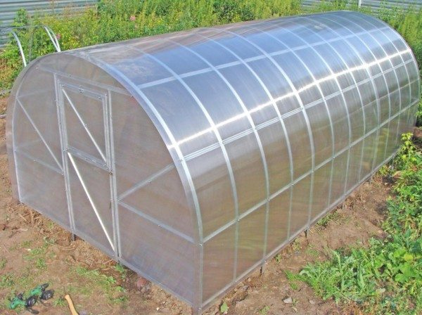 Парник с полукруглой крышей