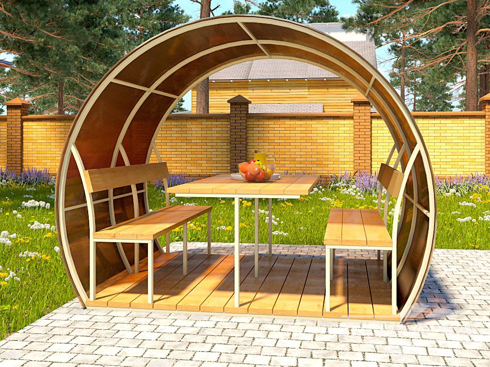 Беседки из поликарбоната